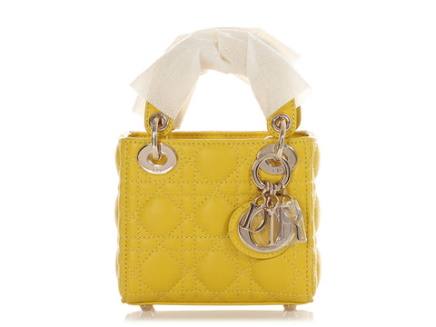 Dior Micro Yellow Lady Dior