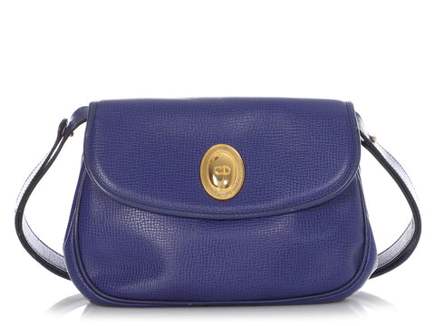Dior Vintage Blue Shoulder Bag