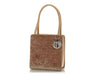 Dior Vintage Light Brown Cannage-Quilted Crystal Velvet Tote