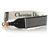 Dior Black and White Houndstooth 30 Montaigne Strap CD