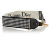 Dior Black and White Houndstooth 30 Montaigne Strap CD