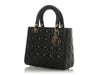 Dior Medium Black Lambskin Lady Dior