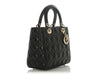 Dior Medium Black Lambskin Lady Dior