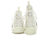 Dior White Oblique Transparency High-Top Sneakers
