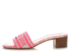 Dior Pink Embroidered Dioriviera Dway Heeled Slides