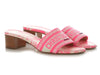 Dior Pink Embroidered Dioriviera Dway Heeled Slides