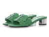 Dior Green Clover Bloom Slides