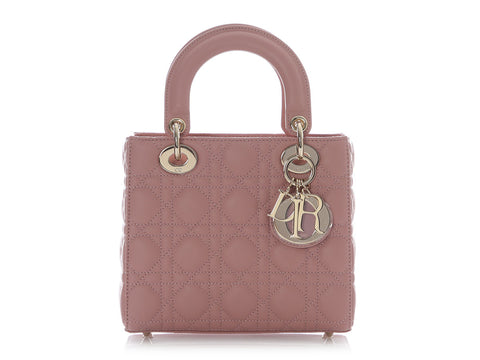 Dior Small Old Rose Pink Lambskin Lady Dior My ABCDior