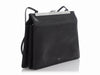 Céline Medium Black Patina Calfskin Clasp Bag