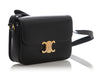 Celine Medium Black Shiny Calfskin Triomphe Bag