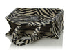 Celine Large Natural and Black Canvas Triomphe Cabas Tote