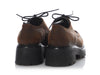 Celine Brown Waxed Suede Triomphe Derbies