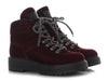 Prada Wine Sport Velvet Ankle Boots