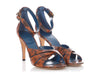 Celine Animal-Print Snakeskin Sandals