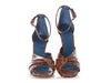 Celine Animal-Print Snakeskin Sandals