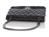 Chanel Black Quilted Distressed Calfskin 2.55 Reissue 227