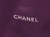 Chanel Purple Flower Silk Scarf