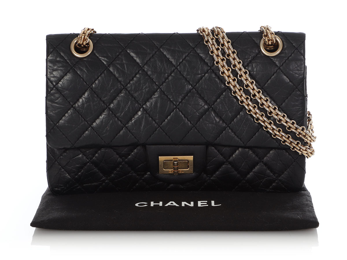 $11k CHANEL Gray Quilted Aged Calfskin 50th Anniversary 2.55