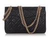 Chanel Black Quilted Distressed Lambskin 2.55 Anniversary Reissue 225