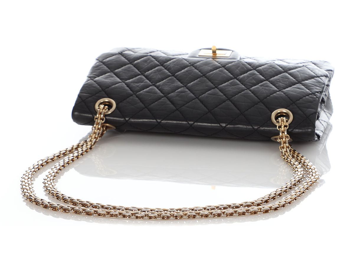 Chanel Black Quilted Mini Reissue 2.55 Flap Bag of Aged Calfksin Leather  with Gold Tone Hardware, Handbags & Accessories Online, Ecommerce Retail
