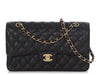 Chanel Medium/Large Black Quilted Caviar Classic Double Flap