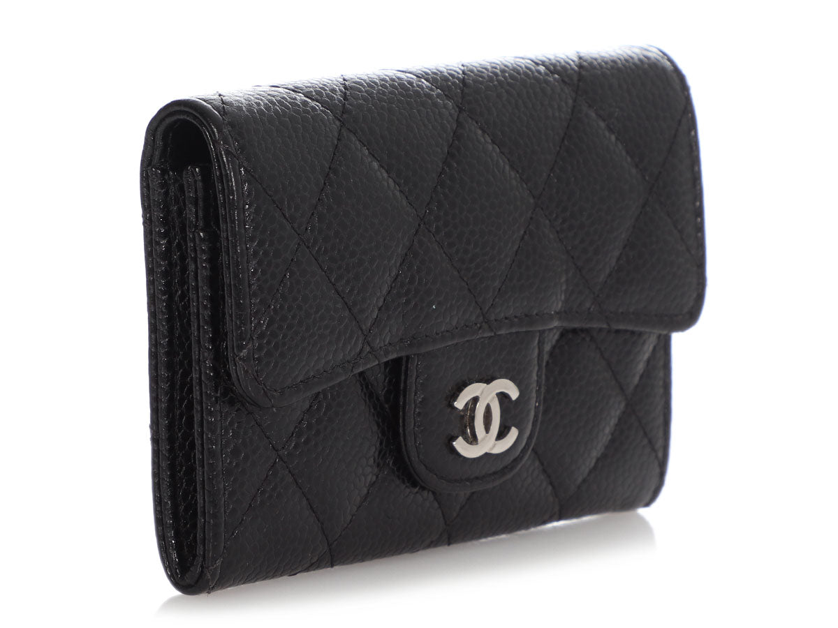 Chanel Quilted Flap Card Holder Black Caviar – ＬＯＶＥＬＯＴＳＬＵＸＵＲＹ