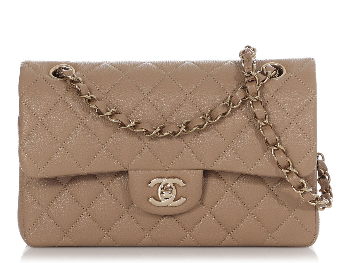 chanel bag classic flap small caviar