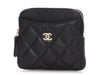 Chanel Black Quilted Caviar Zipped Coin Purse