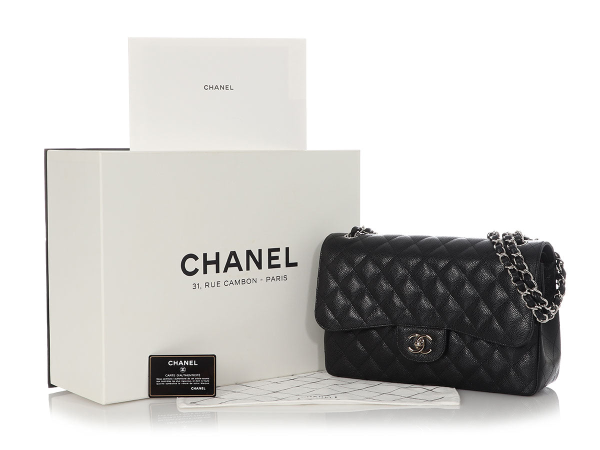 chanel classic jumbo caviar