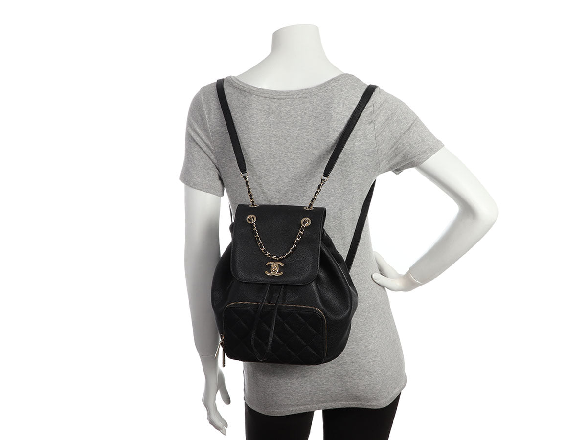 Chanel Black Caviar Business Affinity Backpack by Ann's Fabulous Finds