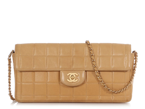 CHANEL Cuba Charms Double Zip Clutch with Chain Quilted Canvas