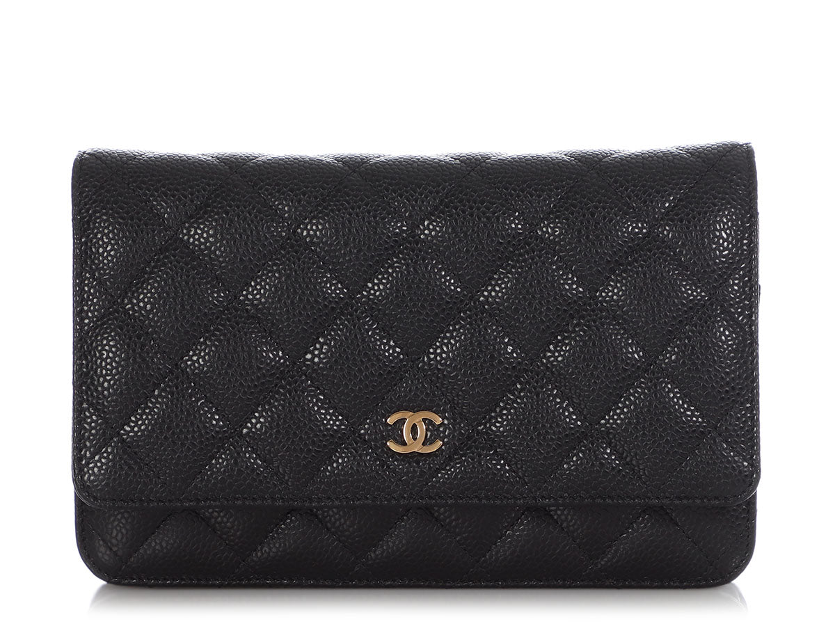 Chanel Teal Quilted Patent Wallet on a Chain WOC - Ann's Fabulous