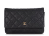 Chanel Black Quilted Caviar Wallet on Chain WOC