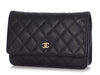 Chanel Black Quilted Caviar Wallet on Chain WOC