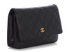 Chanel Black Quilted Caviar Wallet on Chain WOC