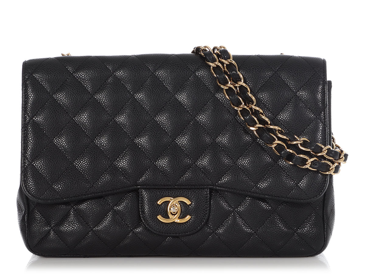 Chanel Jumbo Single Flap Caviar