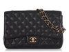 Chanel Jumbo Black Quilted Caviar Classic Single Flap