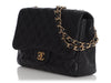 Chanel Jumbo Black Quilted Caviar Classic Single Flap