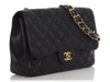 Chanel Jumbo Black Quilted Caviar Classic Single Flap