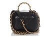 Chanel Small Black Quilted Lambskin Vanity Case