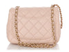 Chanel Light Pink/Beige Quilted Lambskin Mini Pearl Crush Classic