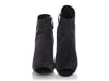 Chanel Gray Suede Peep-Toe Booties