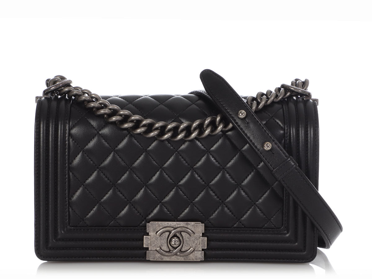 black and red chanel bag