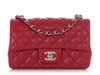 Chanel Mini Red Quilted Caviar Classic