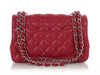 Chanel Mini Red Quilted Caviar Classic