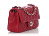 Chanel Mini Red Quilted Caviar Classic