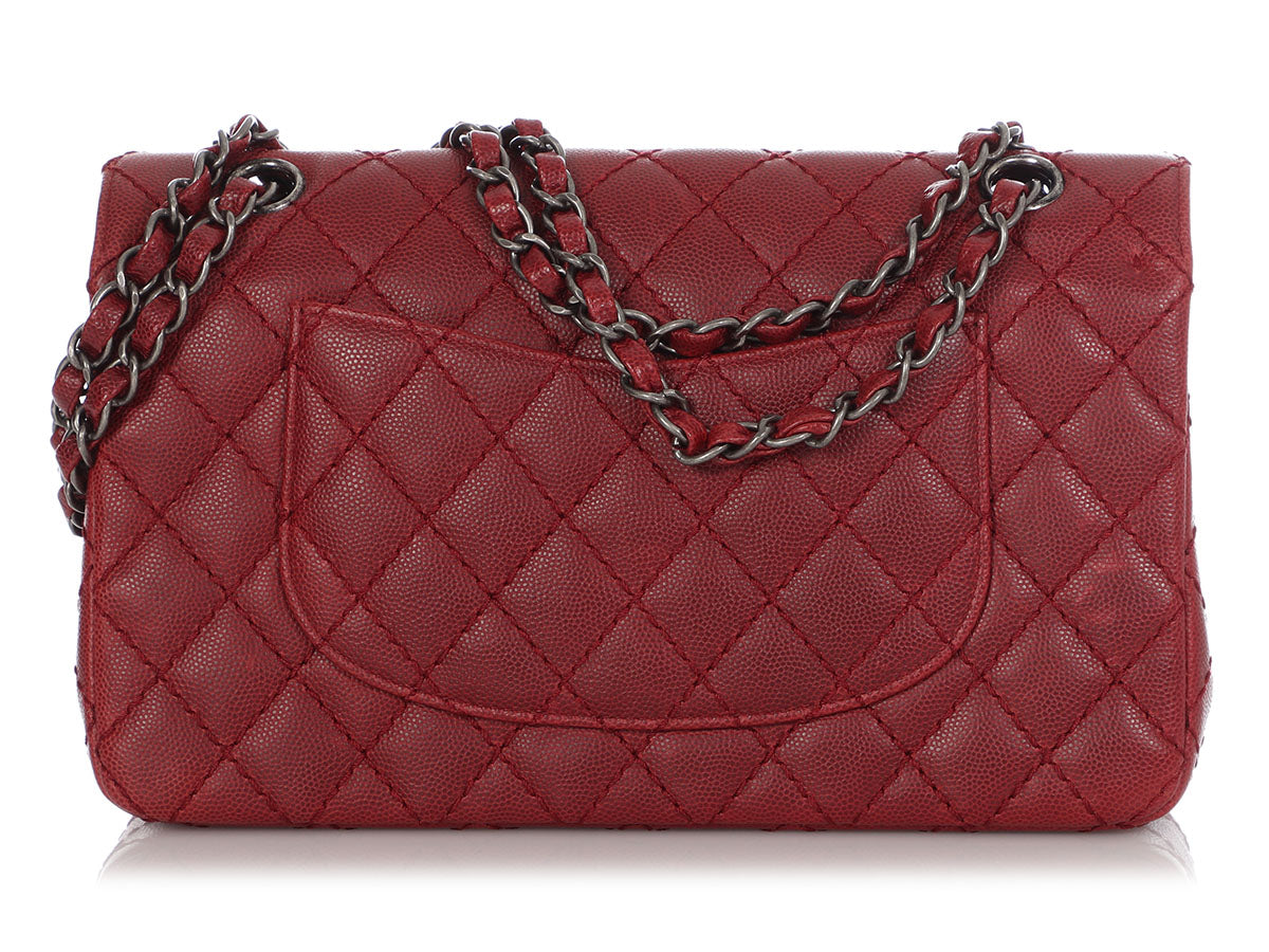Chanel Classic Quilted Medium Double Flap White Caviar – ＬＯＶＥＬＯＴＳＬＵＸＵＲＹ