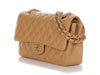 Chanel Medium/Large Beige Quilted Caviar Classic Double Flap