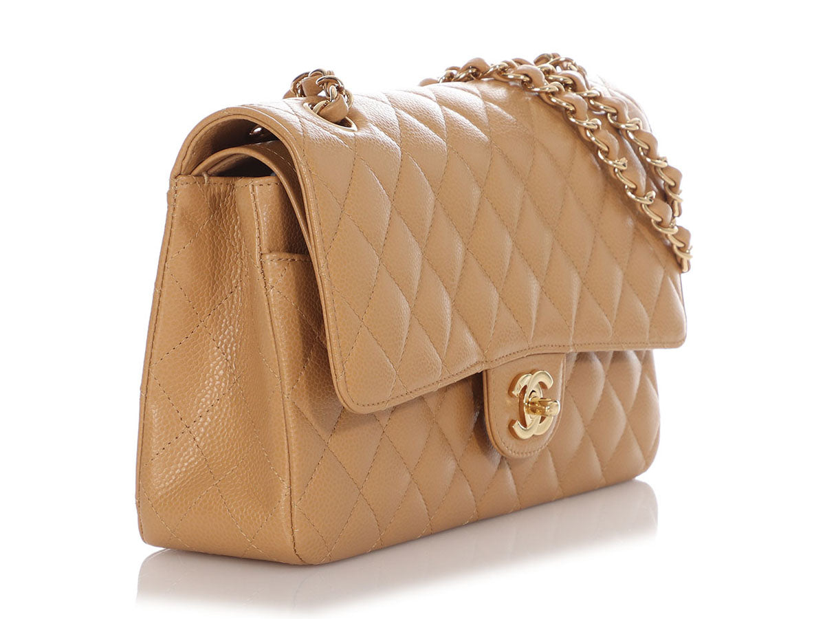 Chanel Medium/Large Barbie Pink Quilted Caviar Classic Double Flap by Ann's Fabulous Finds