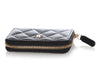 Chanel Black Quilted Caviar Zip Card Case/Coin Purse